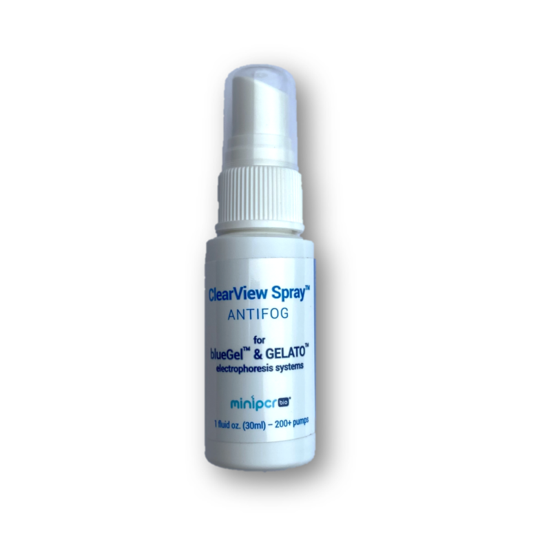 ClearView Spray™ 1 fl. oz. and Lens cleaning cloth – miniPCR bio