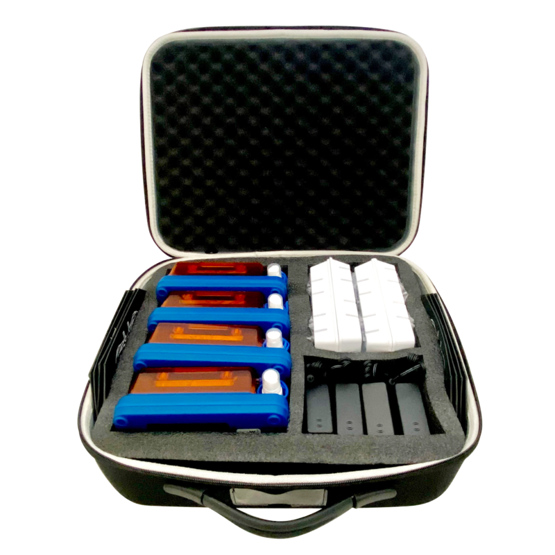 Carrying case for set of four blueGel™ – miniPCR bio