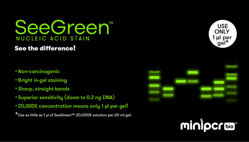 SeeGreen™ Nucleic Acid Stain 20,000X, 200 µl – miniPCR bio